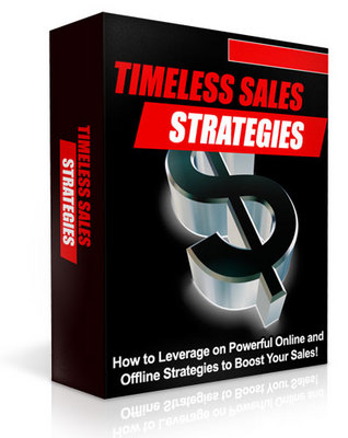 Product picture *new*  Timeless Sales Strategies Unrestricted PLR